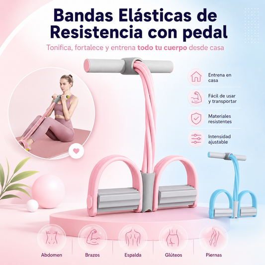 Bandas Elasticas Resistencia Con Pedal