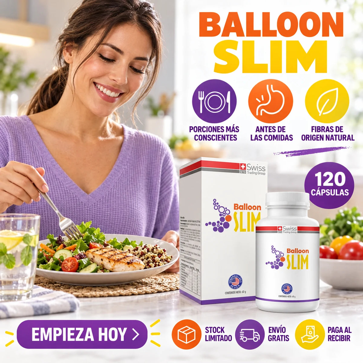 Balloon Slim - porciones conscientes y fibras de origen natural