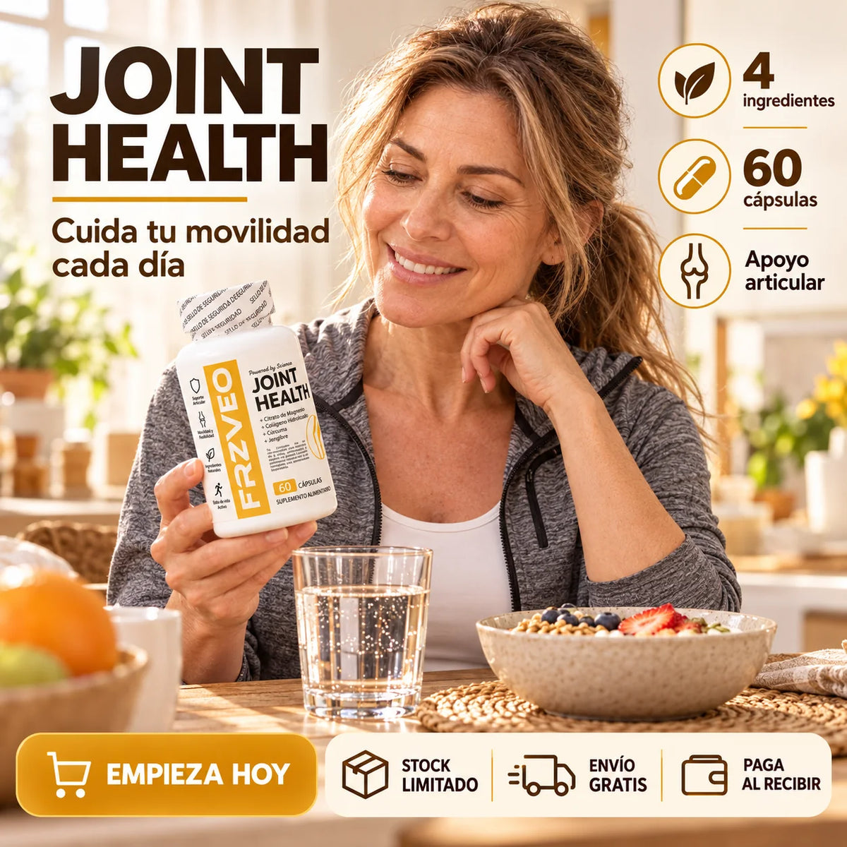 Joint Health en una rutina cotidiana de bienestar articular