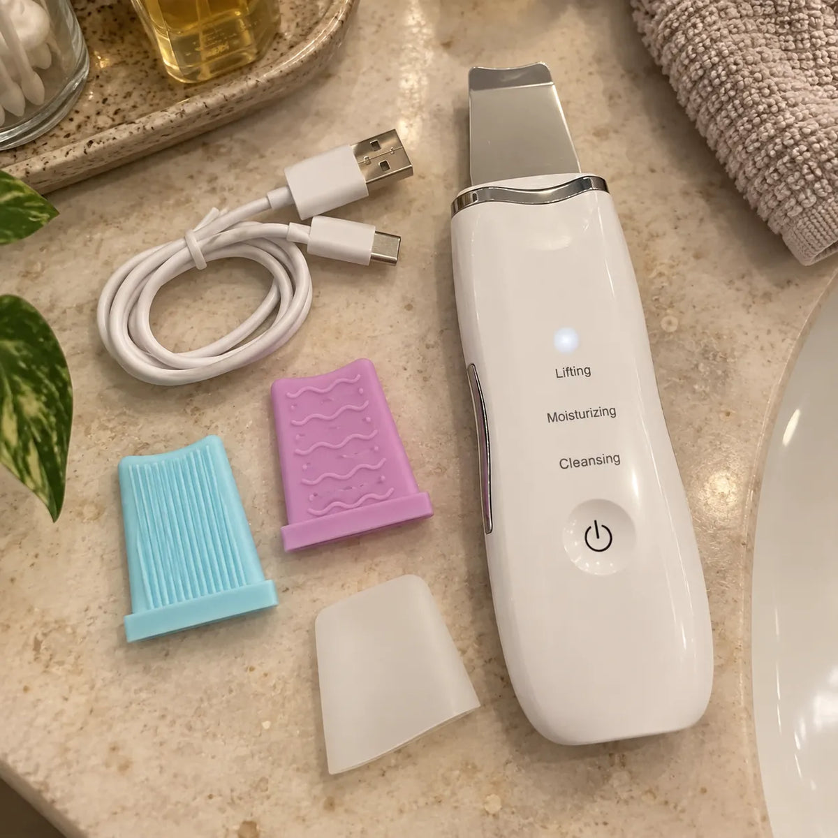 Paleta Ultrasónica Limpiador Facial