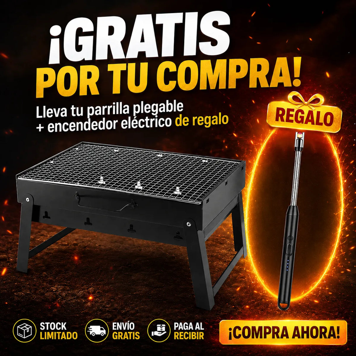 Parrilla para Asado Plegable