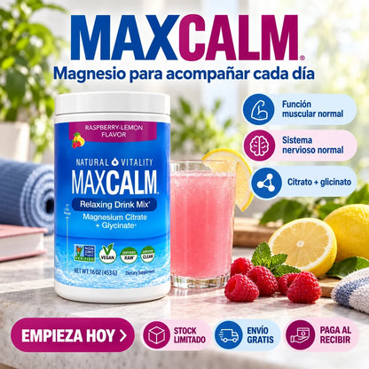 MAXCALM con citrato y glicinato de magnesio