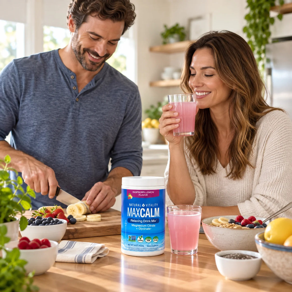 MAXCALM junto a una rutina de desayuno equilibrado