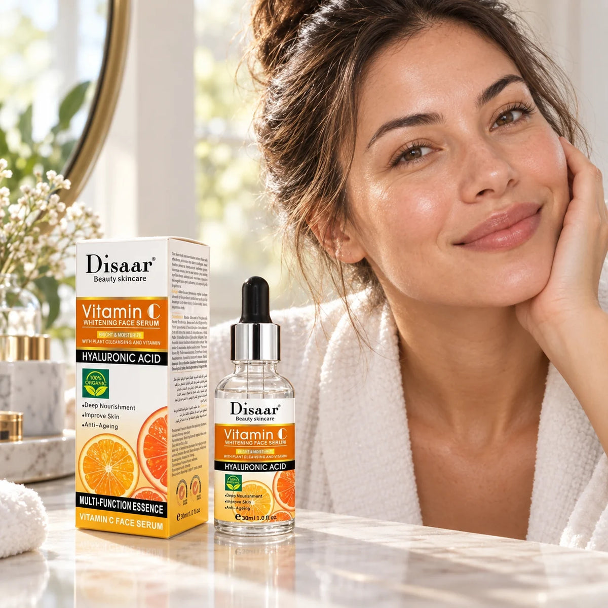 Sérum Disaar Vitamina C con ácido hialurónico, CIERRE