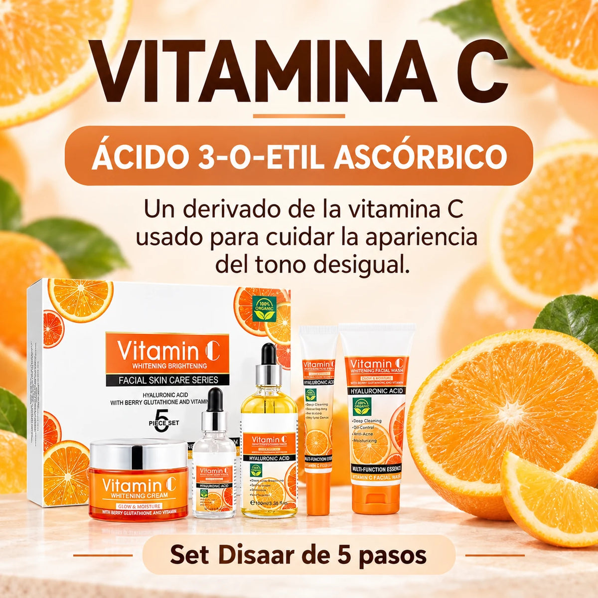 Vitamina C del set Disaar explicada en español