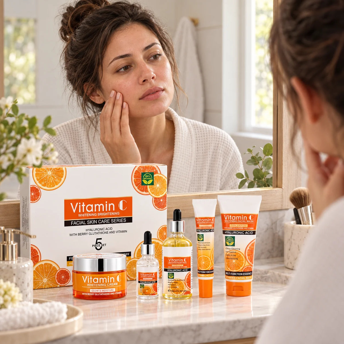 Set facial Disaar Vitamina C de cinco piezas, 01