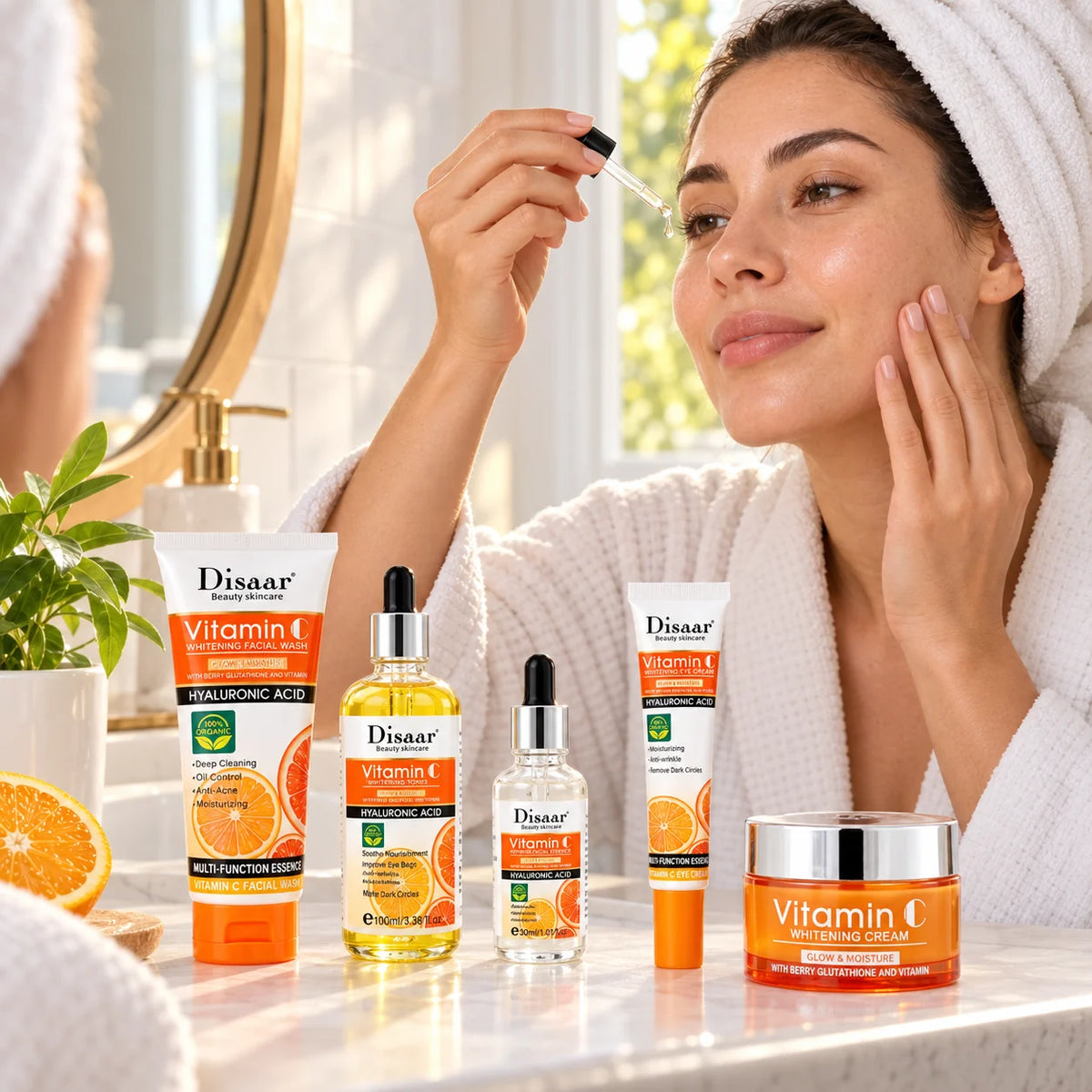 Set facial Disaar Vitamina C de cinco piezas, 02