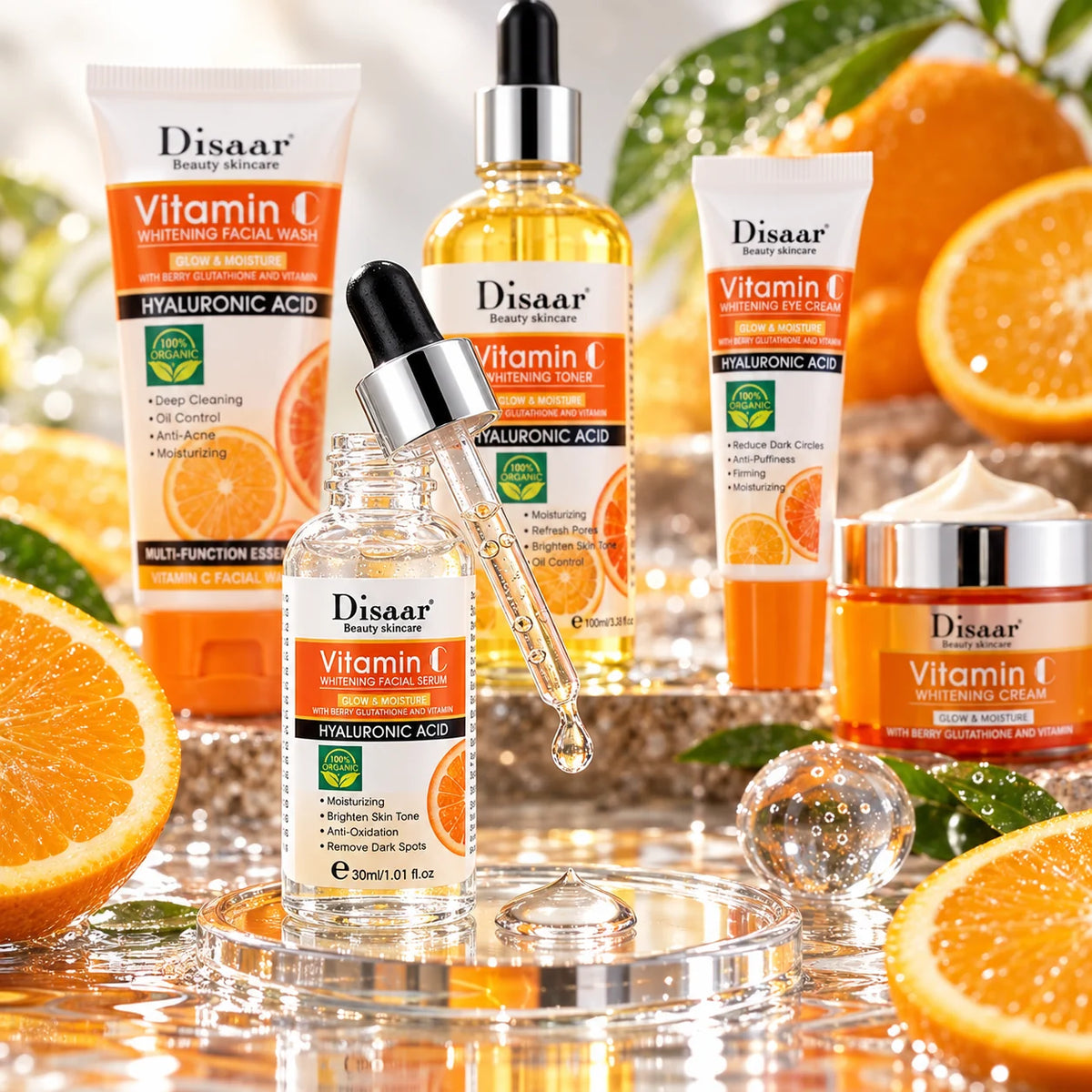 Set facial Disaar Vitamina C de cinco piezas, 03