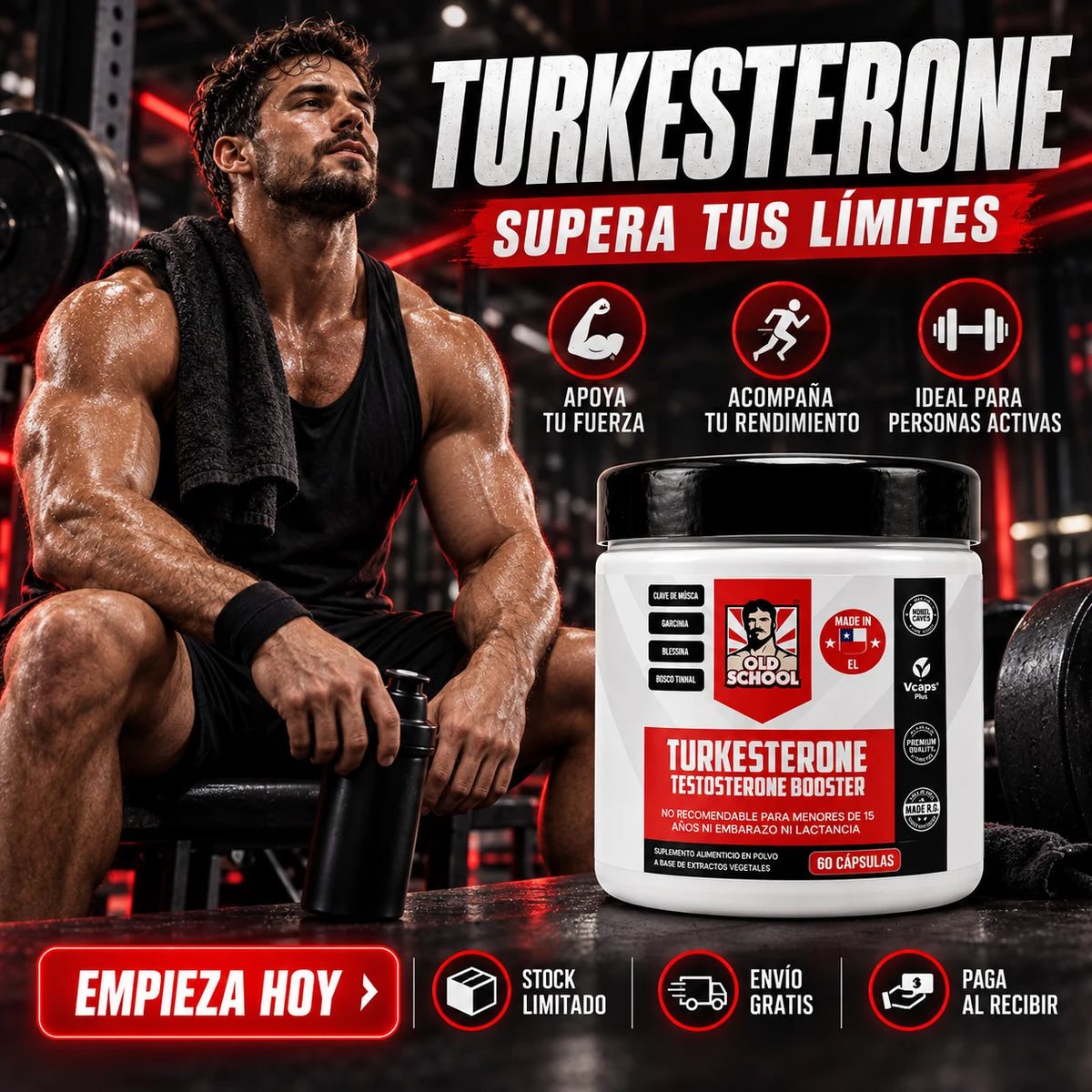 Turkesterone - apoyo para fuerza, rendimiento y personas activas